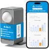 Meross Sensore di Presenza Matter over Thread con Radar mmWave, Sensore di Movimento e Presenza, PIR e Sensore di Luce, Compatibile con Home Assistant, HomeKit, Alexa e Google Home