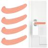 PATIKIL 4Pcs Copri Maniglia Porta, Copri Maniglia Allungati In Maglia Protettori Copri Maniglia Elastici Anti Scottatura Per Caldo Inverno Estate Caldo Freddo Casa Uffici, Rosa-arancio