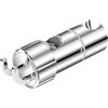 RIXOW Supporto Soffione Doccia con 2 Ganci, Supporto Doccia Regolabile a 360° per Aste Doccia da 16-27 mm, Supporto Doccetta in ABS, Doppio Antiscivolo, Facile da Installare