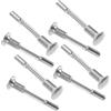 SWOOMEY Chiavistello a Molla in Ferro Argento per Culle Bimbi e Zanzariere, Struttura Semplice, Kit Riparazione Incluso, 6 Pezzi per Porte e Finestre