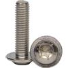 AGBERG - Viti a testa bombata M4 x 4 con flangia e Torx (TX) - Viti a testa bombata [100 pezzi] in acciaio inossidabile A2 V2A, inossidabile - ISO 7380-2