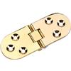 Yosoo Cerniera per Mobili 80 * 30 mm 2PCS Volet Cerniera in Lega di Zinco Mini Round Oro
