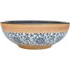vidaXL Lavabo da Appoggio Multicolore Rotondo Φ41x14 cm Ceramica