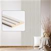 Haak Set di 6 pannelli da parete e soffitto Desiwa in rovere bianco 10,7 x 252 cm