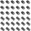 QUARKZMAN 36Pz Mini Pomelli per Mobili 6mm Manopole Tonde Nero