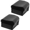 Luxshiny 2 Pezzi Copripiedi Antiscivolo per Scala a Gradini in Plastica Nero 6,5x6x4,5cm, Facile Installazione, Accessori per Scala Pieghevole per Casa e Officina