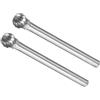CoCud 2Pz Lima Rotativa in Carburo Tungsteno Gambo 1/8 5mm Dia per Intagli | Lima Rotativa a Forma Palla a Taglio Singolo, Metallo