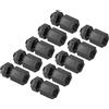 PATIKIL M3 Nylon Esagonale Distanziale Viti Dadi, 100pz PCB Maschio Femmina Filettato Kit per Schede Madri, Computer Custodie, Circuito Schede, Elettronica (6mm+6mm, Nero)