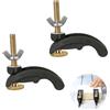Wenyue 2 Pezzi Set di morsetti，morsetto a sgancio rapido Set，Set di Morsetti per T Track，T-Slot T-Track morsetto Set，M8 T-Track Attrezzo，T-Track Hold Down Clamp，per la lavorazione del legno di guide