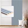 Haak Set di 6 pannelli da parete e soffitto Desiwa in blu ondulato, 10,7 x 252 cm