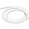 iMeistek Striscia di guarnizione in schiuma di silicone, diametro 6 mm x 2 m, rotonda, in gomma siliconica, spelafili per porte e finestre, asta di sostegno, guarnizione fai da te, colore bianco