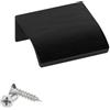 SOTECH 10 pezzi maniglie per mobili Blanket Alex nero spazzolato 40 mm maniglie per cassetti per montaggio interno frontale incl. viti di fissaggio