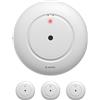 X-Sense Rilevatori d'Acqua Standalone con Allarme da 110 dB, Sensori IP66 Compatti a Batteria per Perdite in Cucina, Bagno, Cantina e Lavatrice, Modello Base Senza App, WS01, 3 Pezzi
