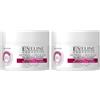 Eveline Cosmetics Retinol + Alga Marina Crema Giorno/Notte Rassodante - Idratante Ringiovanente per Tutti i Tipi di Pelle con Estratto di Seta, Olio d'Oliva e D-Pantenolo - 50ml (Confezione da 2)