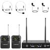 Phenyx Pro Sistema Microfono Wireless UHF a 2 canali PTU-52-2B