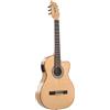 SONICAKE 39 Chitarra Acustica Elettrica Crossover | con Accordatore, Pickup e Preamp, Top in Abete Massello, Corpo in Acero Marmorizzato, EQ a 3 bande, Corde in Nylon QGT-30