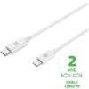 Celly USBLIGHTC2MWH cavo Lightning 2 m Bianco