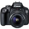 Canon EOS 4000D, nero + EF-s 18-55 mm DC III
