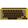LOGITECH Tastiera Logitech POP Keys Wireless Meccanica con Tasti Emoji - BLAST_YELLOW - US INT'L - INTNL