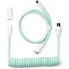 Keychron Cavo Aviator a spirale Keychron - Cavo a spirale per tastiera meccanica Mint - Diritto