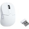 Keychron M4 Mouse ottico senza fili, USB, Bluetooth, 2,4GHz, 26000 DPI, 1000 Hz, bianco M4-A3