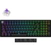 Keychron Tastiera magnetica senza fili Keychron K4 HE Shine-Through, Bluetooth, 2,4 GHz, LED RGB, hot-swap, layout QWERTY US, interruttore magnetico Gateron, nero (K4H-J1)