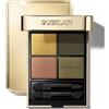 Guerlain Ombres G, Emerald Feather, 4 colori, metallizzato, satinato, opaco, effetto perlato, 6 g, donna, palette