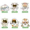 Megahouse Gintama, figure in acrilico, personaggi Hata e Animal Paradise, collezione "Farm of Love & Peace", scatola sorpresa (blind box), display da 6 pezzi