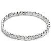 VLNET® | Vestopazzo bracciale elastico con cuori | cuoricini | placcato in argento | taglia unica | lavorazione artigianale | idea regalo (cuore liscio)