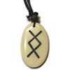 Germanenschmuck Ingwuz Rune - Ciondolo in osso (bianco) | Ingwaz,Enguz, Iggus, Ingvarr, zenzero, rune, gioielli runici, osso