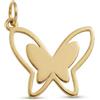 Salia Gold Paris Ciondolo Donna - oro 18 carati - 0.25 g - due farfalle intrecciati, design e artigianale - Valore rifugio - Idea regalo - Punzone 750 - Certificato di autenticità