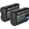 vhbw 2x batteria compatibile con Nikon 1 V1 fotocamera (1400mAh, 7V, Li-Ion), infochip
