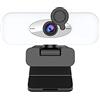 Jazuaiao Webcam widescreen Full High Definition 1080P Web Camera USB per W/microfono integrato Drive 0 per computer Video Live Teach Fotocamera esterna per computer con supporto per