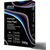 akaca Carta Fotografica Lucida Premium Glossy Photo Paper, A4 (210 x 297 mm), 50 Fogli, 260g