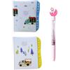 QLEUIFT 2 pcs Diario con serratura, per ragazze e donne, per adolescenti, con lucchetto con password, per diario di viaggio, ufficio, blocco note, Viene fornito con 1 pennarello ad acquerello