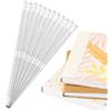 Craftelier - Set di 12 strisce di colla per rilegatura termica | Termofusibile per rilegatura termica | Materiale di rilegatura professionale per libri e documenti | 28,9 x 0,7 cm