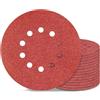 Awutzut Disco abrasivo a 10 fori da 22,9 cm, grana 60, carta vetrata per cartongesso, 15 pezzi, per levigatrice a soffitto popcorn