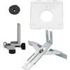 WheatThrive Guida per bordi del router, guida dritta per taglierina, modello per router 3701 3703 3709 3710, attacco per recinzione in plastica metallica per finiture di lavorazione del legno