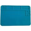 BildeeMait A100 Tappetino di Saldatura in Silicone Resistente al Calore Antistatico Lavoro 300x200mm per Isolamento Pad per Stazione di Saldatura Telefono Riparazione PC Blu