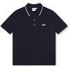 BOSS - Polo Maniche Corte Blu 100% Cotone 10ANNI