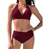 Vijamiy Costume Donna Due Pezzi Costumi da Bagno Bikini Mare Push Up Bikinis Top Imbottito Reggiseno Costumi