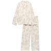 Marks & Spencer Donna Set Pigiama Morbido con Colletto Revers e Motivo - vestibilità Regolare - con Stretch