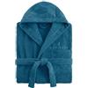 Navigare Accappatoio Cotone, Adulto, Uomo Donna, Taglia L/XL, Blu Mare