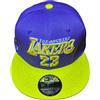 Generico Cappello Compatibile Lakers Viola con Scritta frontino Giallo Uomo Berretto New Era Basket Sport Gadget Accessorio Idea Regalo Uomo Donna Bambino