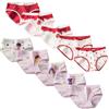 Boletochic Mutandine Bambine Boletochic da 2 a 12 Anni, Morbide e Comode Intime per Bambine Graziose, Slip Elasticizzati Neonati, 10 Confezione, Ragazza Fragola, 6-8 anni