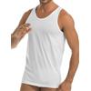 GARDA - 3pz Canotta Spalla Larga, Intimo Uomo 100% Cotone Mercerizzato Art. 0040 (Bianco, 7/XXL)
