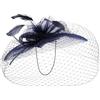 LIERYS Vilisca Fascinator Cappello da Cerimonia con Fiocco e Piume Prodotto in Italia Donna Primavera Estate