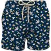 Saint Barth Mc2 Uomo Costume da Bagno Short LIG0003-Astronaut Dream Poliestere Blu Scuro XL