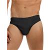 GARDA Ginni 6 Slip Uomo Basso Cotone, Slip Basso Elastico Ricoperto Art. 2080 (Nero, 4/M)