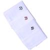 Hell Blues Fazzoletto da uomo con monogramma ricamato con iniziali~ Confezione da 3 pezzi assortiti 100% cotone, misura king size, colore bianco, fazzoletto idea regalo, D, 17 inch x 17 inch